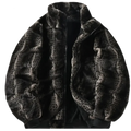 Chaqueta streetwear de forro polar con cuello alto