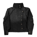 Chaqueta estilo esgrima lavada vintage con botones
