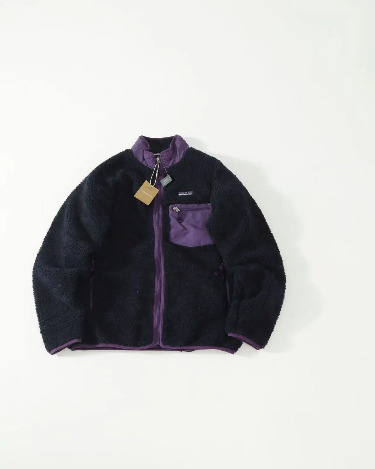 Retro Colour-Combination Zip-Up Jacket